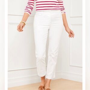 Talbots The Perfect Crop Pants White Size 2